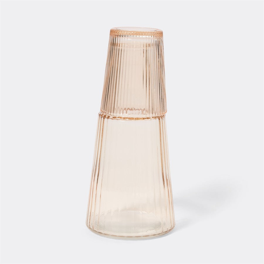 Heirloom Ribbed Carafe Honey