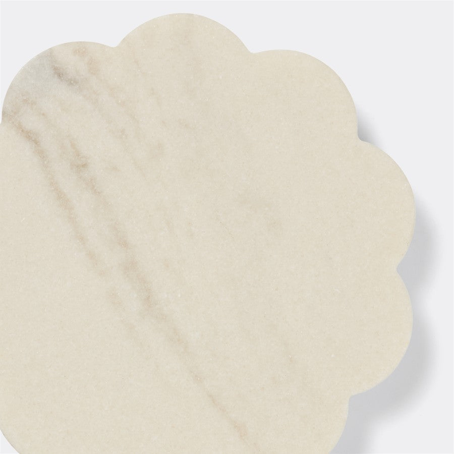 Scallop Resin Coasters 4 Pack