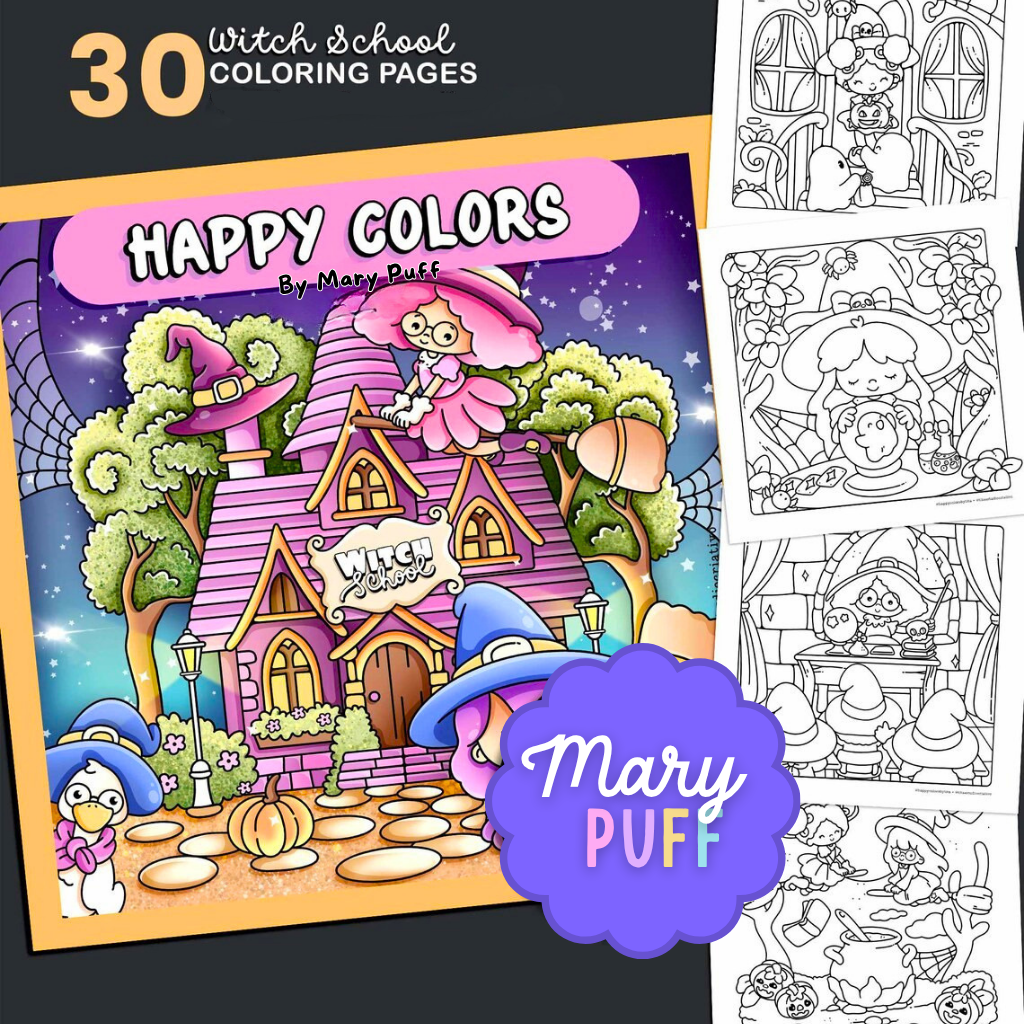 Witch School - Coloring Book