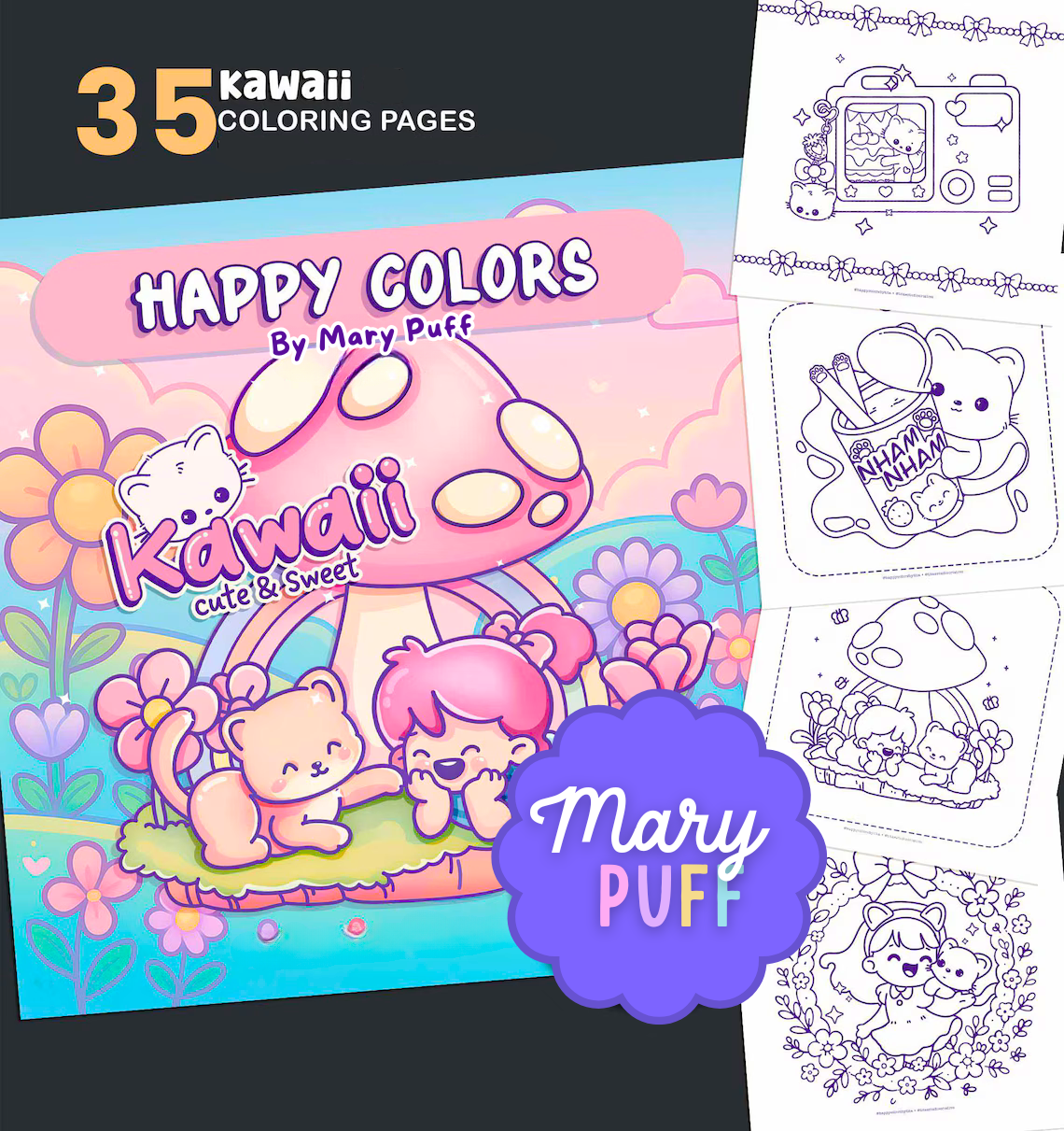 Sweet Kawaii Vol. 1 - Coloring Book