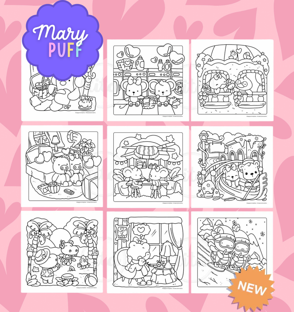Love In The Air - Coloring Book