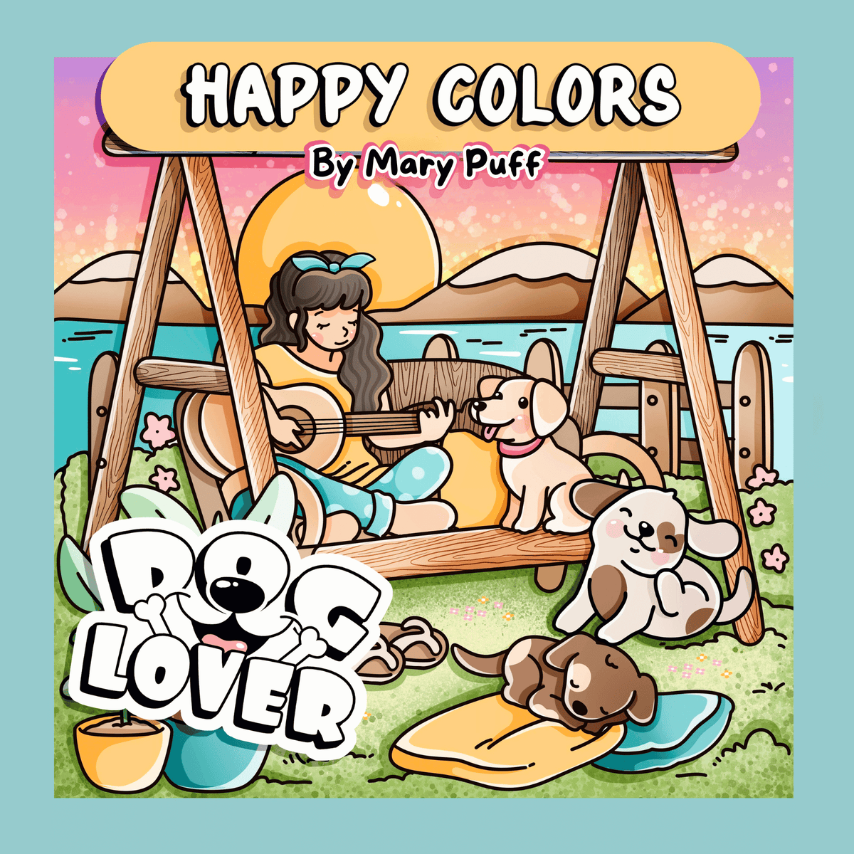 Dog Lover Teen – Coloring Book