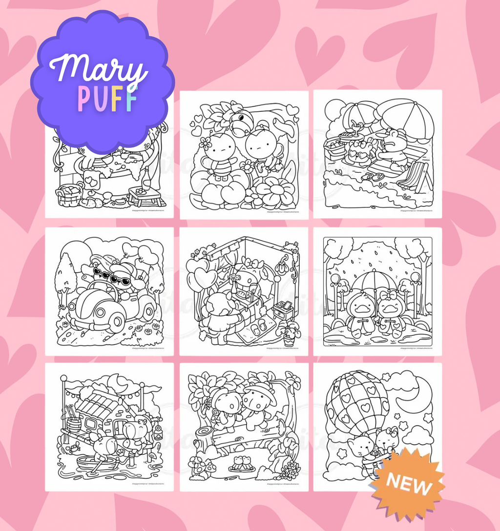 Love In The Air - Coloring Book
