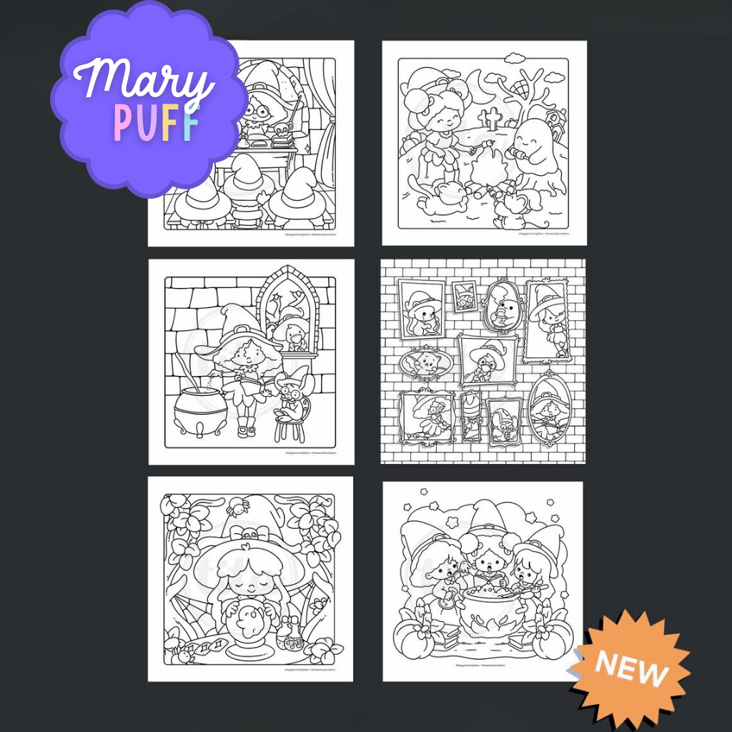 Witch School - Coloring Book