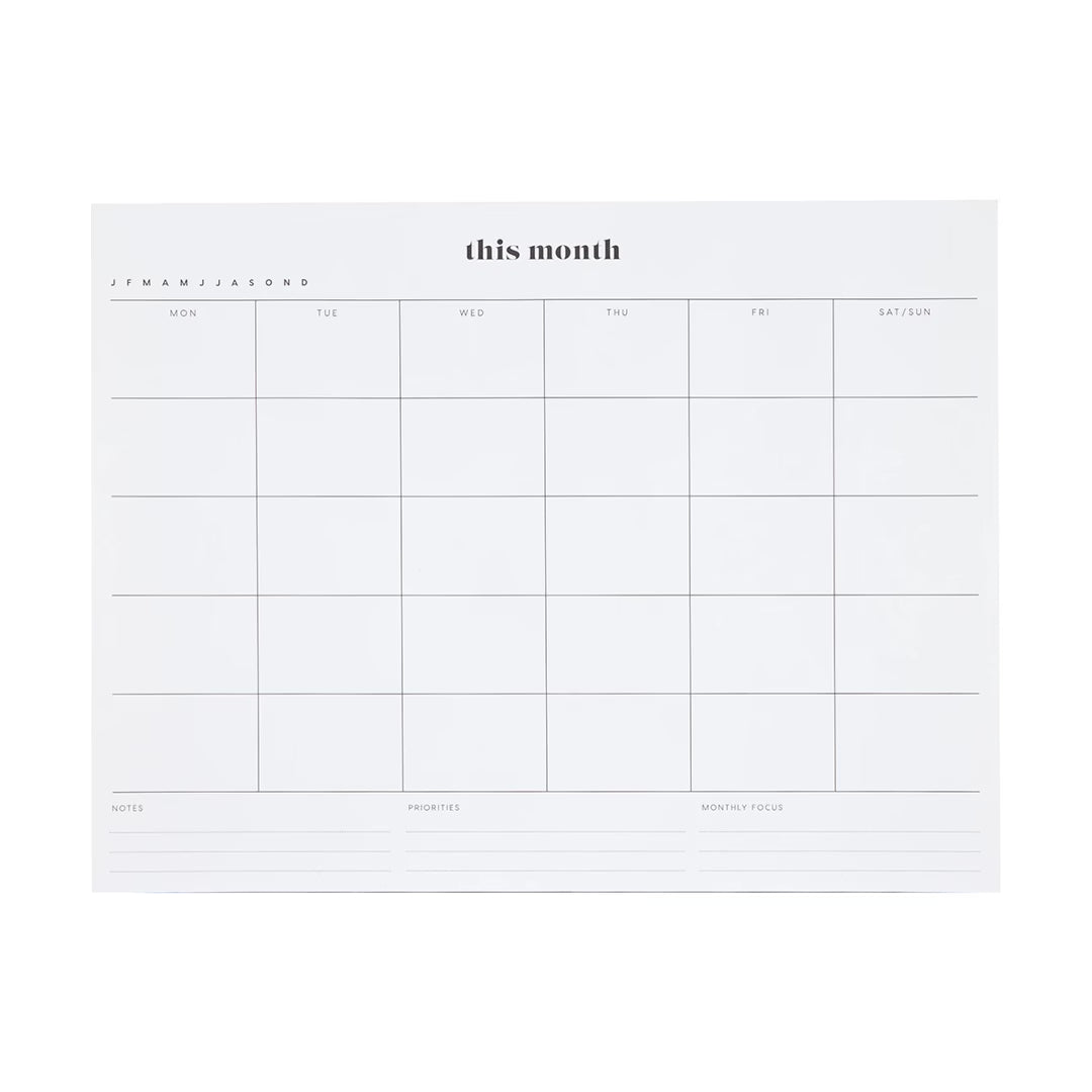 Monthly Desk Pad Planner - Large A4 To-Do List & Productivity Tracker