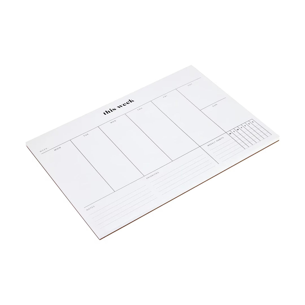 Weekly Desk Pad Planner - A4 Weekly To-Do List & Productivity Organizer