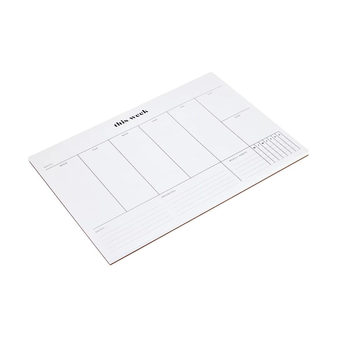 Weekly Desk Pad Planner - A4 Weekly To-Do List & Productivity Organizer