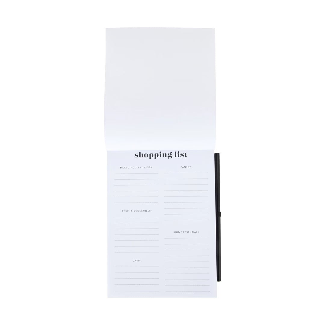 Shopping List Notepad with Pencil - Magnetic To-Do List & Grocery Planner