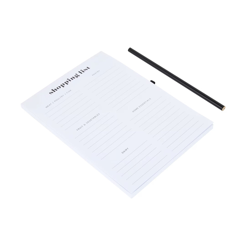 Shopping List Notepad with Pencil - Magnetic To-Do List & Grocery Planner