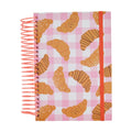 Cute Croissant Spiral Notebook - A5 Ruled Journal for Planning & Writing