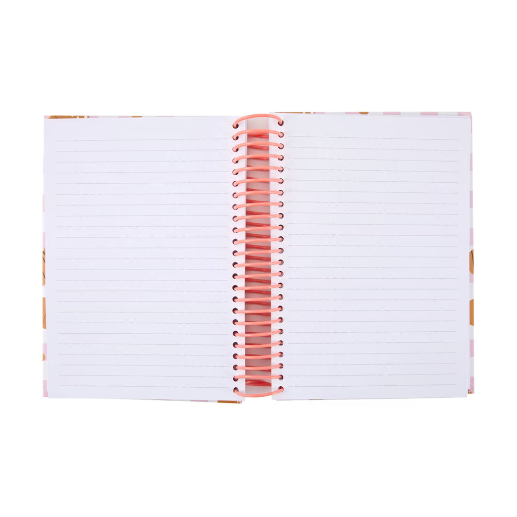 Cute Croissant Spiral Notebook - A5 Ruled Journal for Planning & Writing