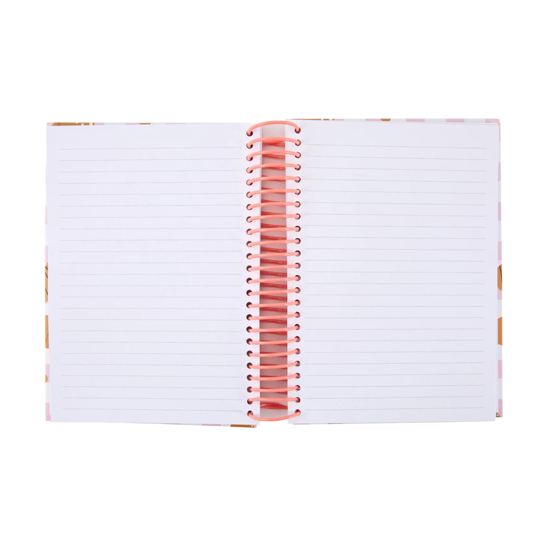Cute Croissant Spiral Notebook - A5 Ruled Journal for Planning & Writing