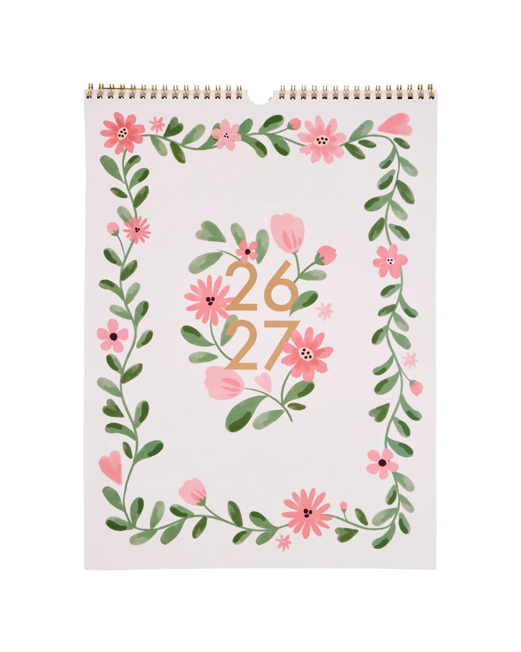 2026/2027 Floral Wall Calendar - 18-Month Hanging Planner
