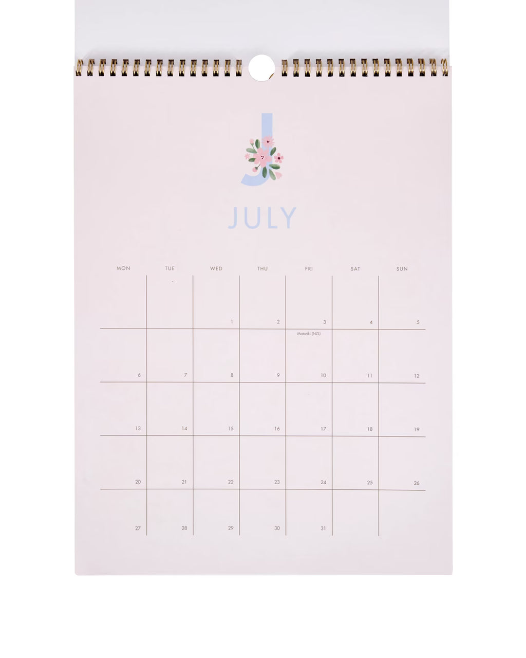 2026/2027 Floral Wall Calendar - 18-Month Hanging Planner