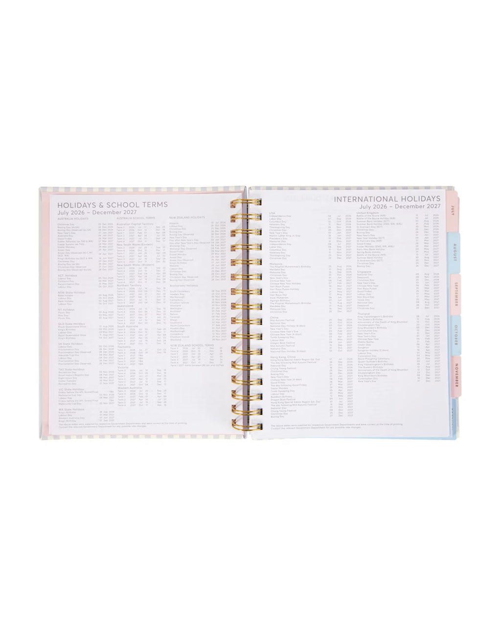 2026/2027 Weekly Diary - Floral