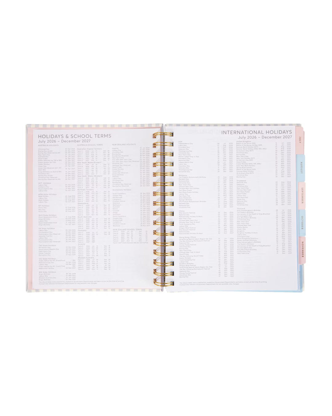 2026/2027 Weekly Diary - Floral
