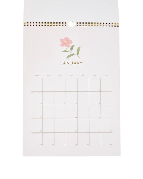 2027 Wall Flower Calendar