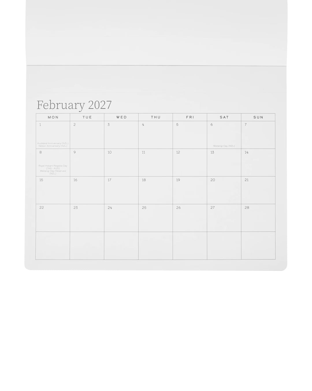 2027 Magnetic Pad Calendar