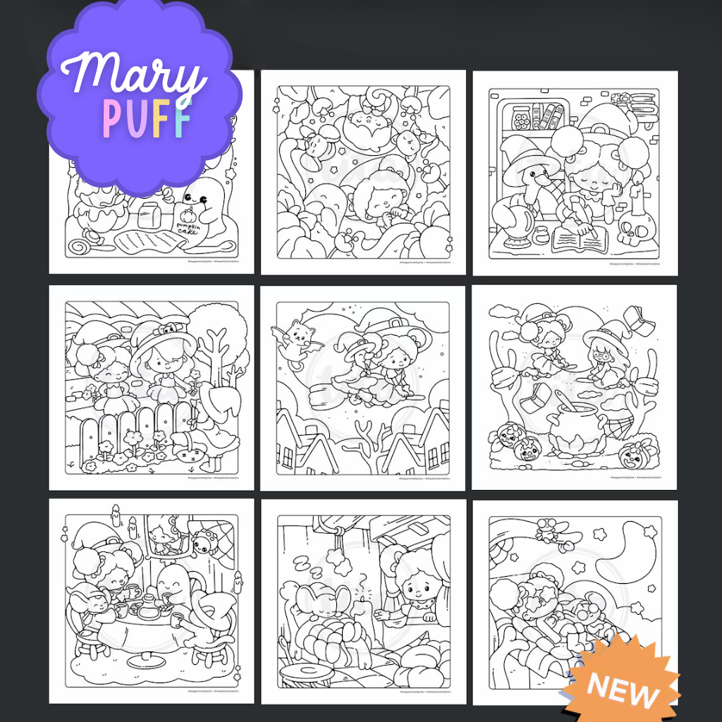 Witch School - Coloring Book
