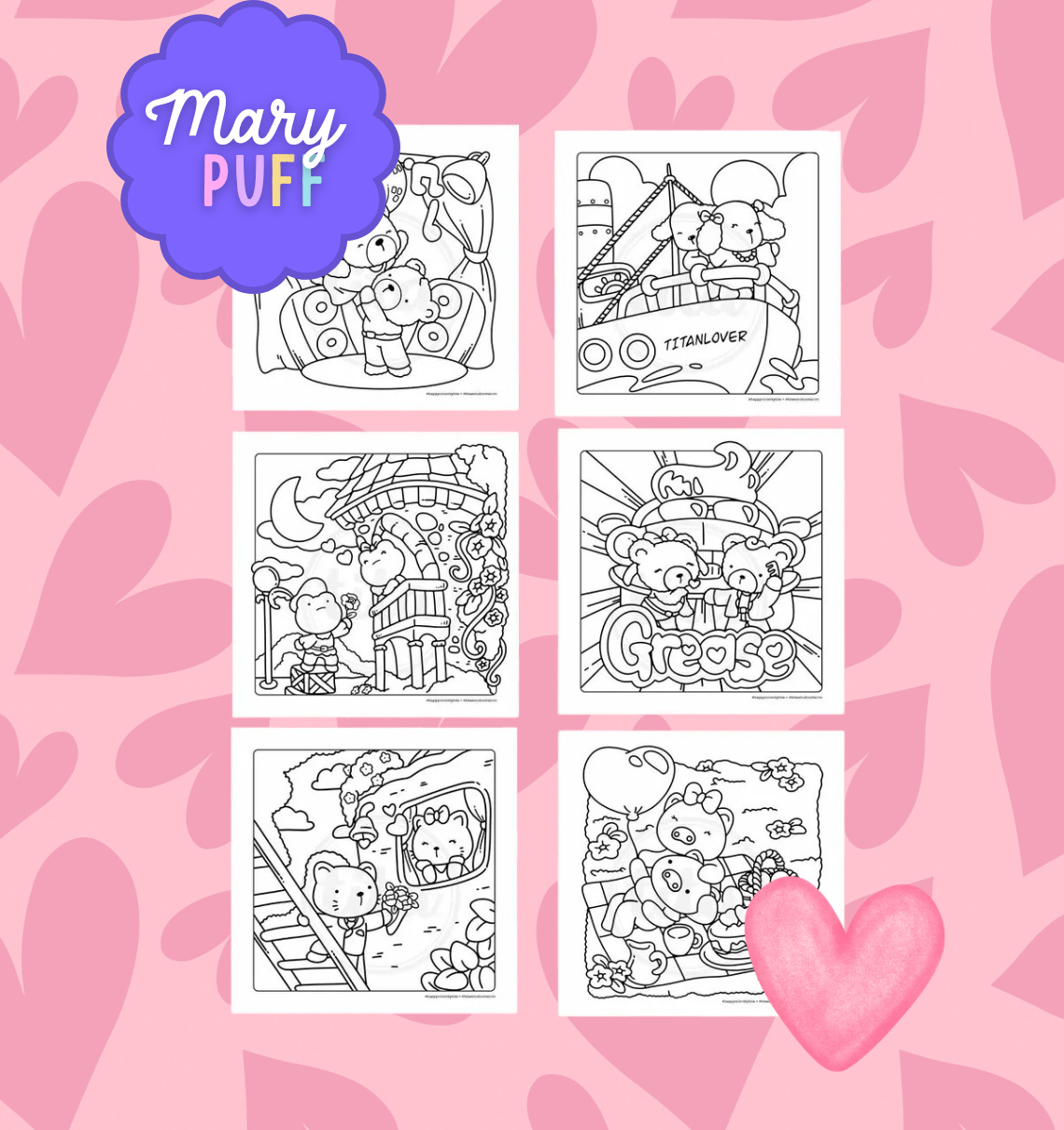Love In The Air - Coloring Book