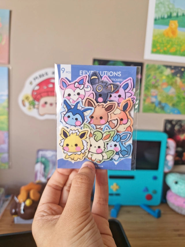 Eeevelution Pokemon Sticker Pack of 9