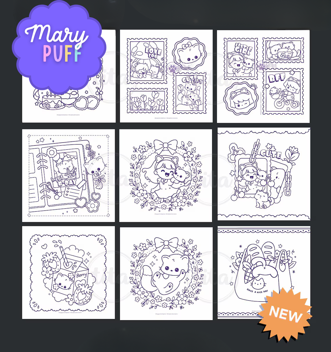 Sweet Kawaii Vol. 1 - Coloring Book