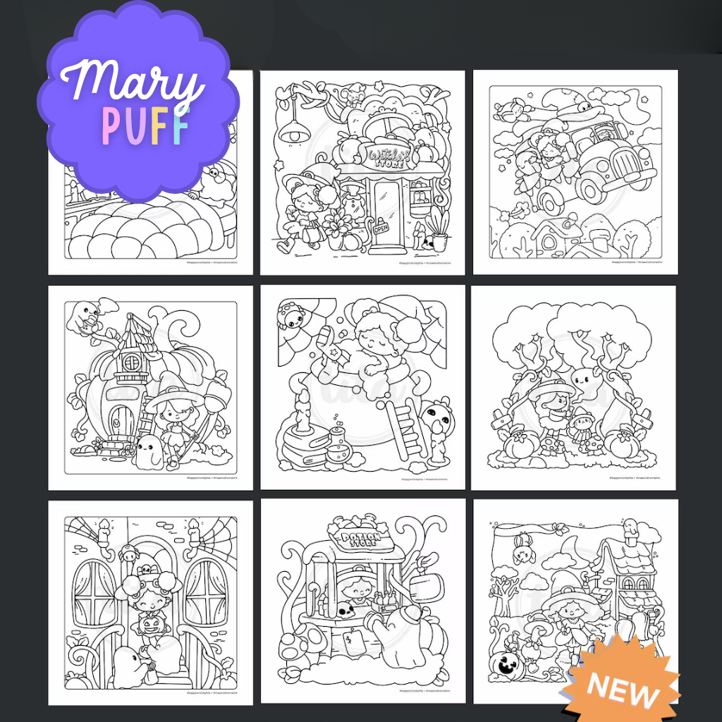 Witch School - Coloring Book