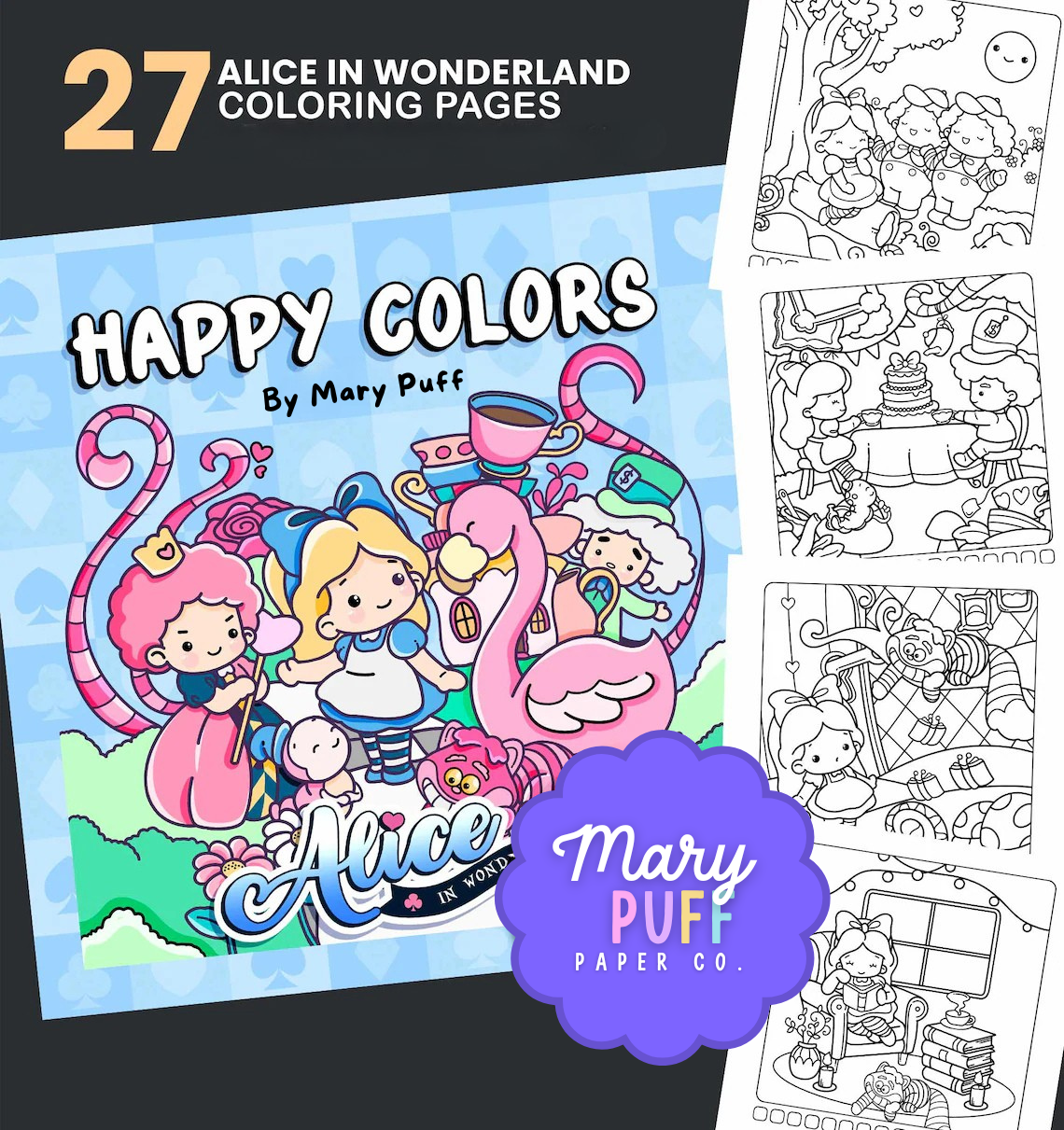 Alice in Wonderland - Coloring Book