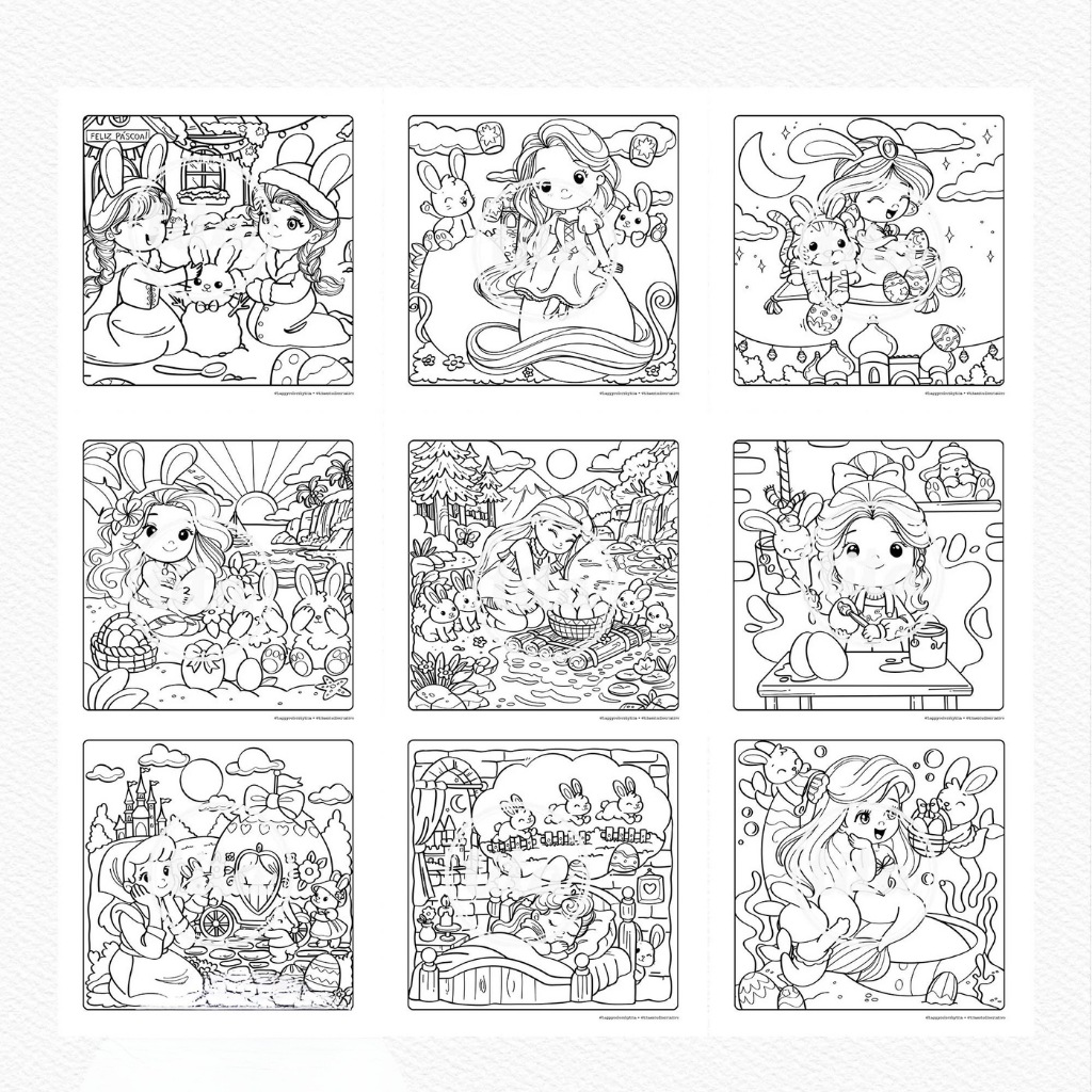 Magical Easter - Coloring Book
