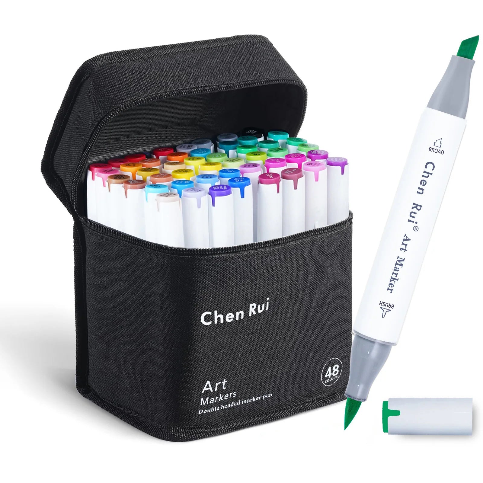 48 Colors Marker Pen Set Alcohol Art Markers Dual Tips Sketching Drawing