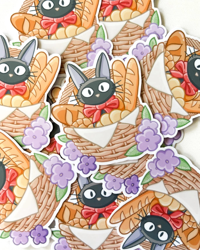 Bakery Cat Waterproof Die Cut Sticker - 2.1 Inch Sticker